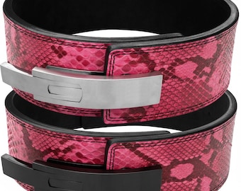 Cinturón de levantamiento de pesas personalizado / Cinturón de palanca de cuero personalizado para gimnasio (tallas S-6XL)