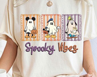 Spooky Vibes Halloween , Mouse and Friends, Halloween Ghost , Trick Or Treat , Characters Ghost , Cute Ghost , Spooky Season