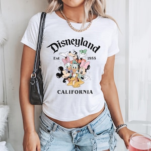 Retro Disneyland California , Disneyland Est 1955 , Mickey And Friends , Disneyland , cute disney , disney shirts, disney