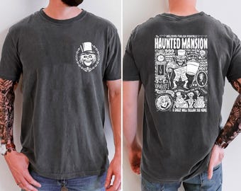 Vintage Haunted Mansion Two-Sided Comfort Colors Shirt, Stretching Room Shirt, Haunted Mansion 1969 Shirt, Disneyland Halloween