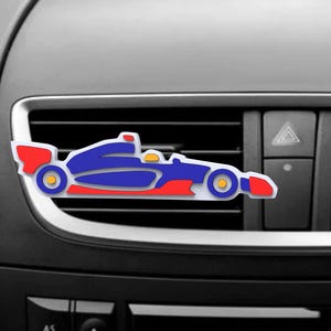 F1 Car STL File | 3D Printable Model with Universal Vent Clip | Formula 1 Inspired Car Accessory | Digital Download