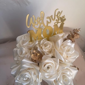 Für immer blühen Satin Rosenstrauß - Elegantes Geschenk für Mama | Zeitloses Blumenandenken