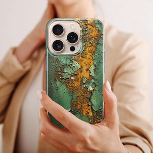 Rusted Metal Phone Case Grunge Rust Art Phone Cover Metallic Style For iPhone 16 Pro Max 15 14 13 12 11 Samsung S25 Ultra S24 S23 S22