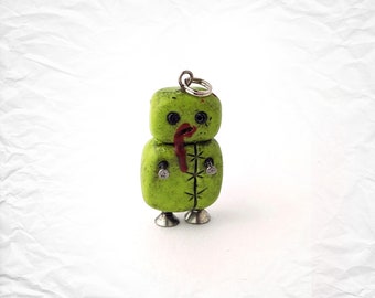 Zombie Pendant / Polymer Clay Zombie Necklace