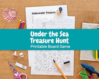 Under the Sea Treasure Hunt Game • Ocean Party Activity (PDF PNG Download)