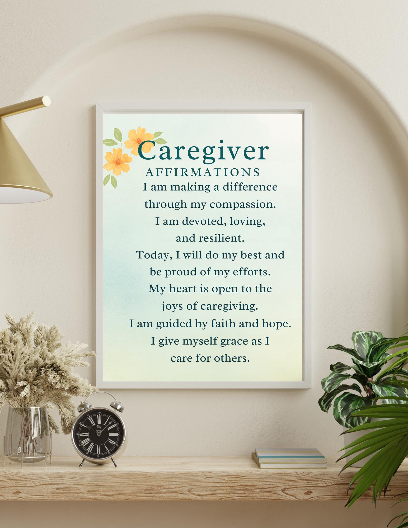 Caregiver Affirmation Cards: Scripture-inspired Encouragement ...