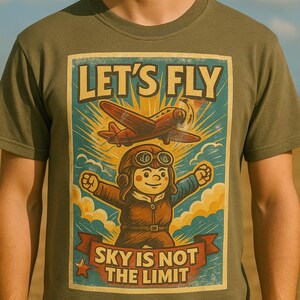 Vintage Aviator Unisex Softstyle T-Shirt, Aviation Gift, Pilot Shirt, Adventure Tee, Travel Fashion