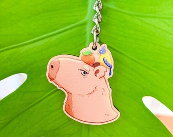 Capybara Keychain | Cute Capybara Gifts Accessory Merchandise Yuzu