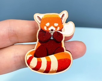 Red Panda Pin | Cute Red Panda Gifts | Animal Pin | Brooch | Badge | Accessories