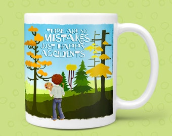 Bob Ross Coffee Mug | Bob Ross Gifts | Happy Little Accidents | Bob Ross Merchandise | Coffee Cup | Merch Stuff