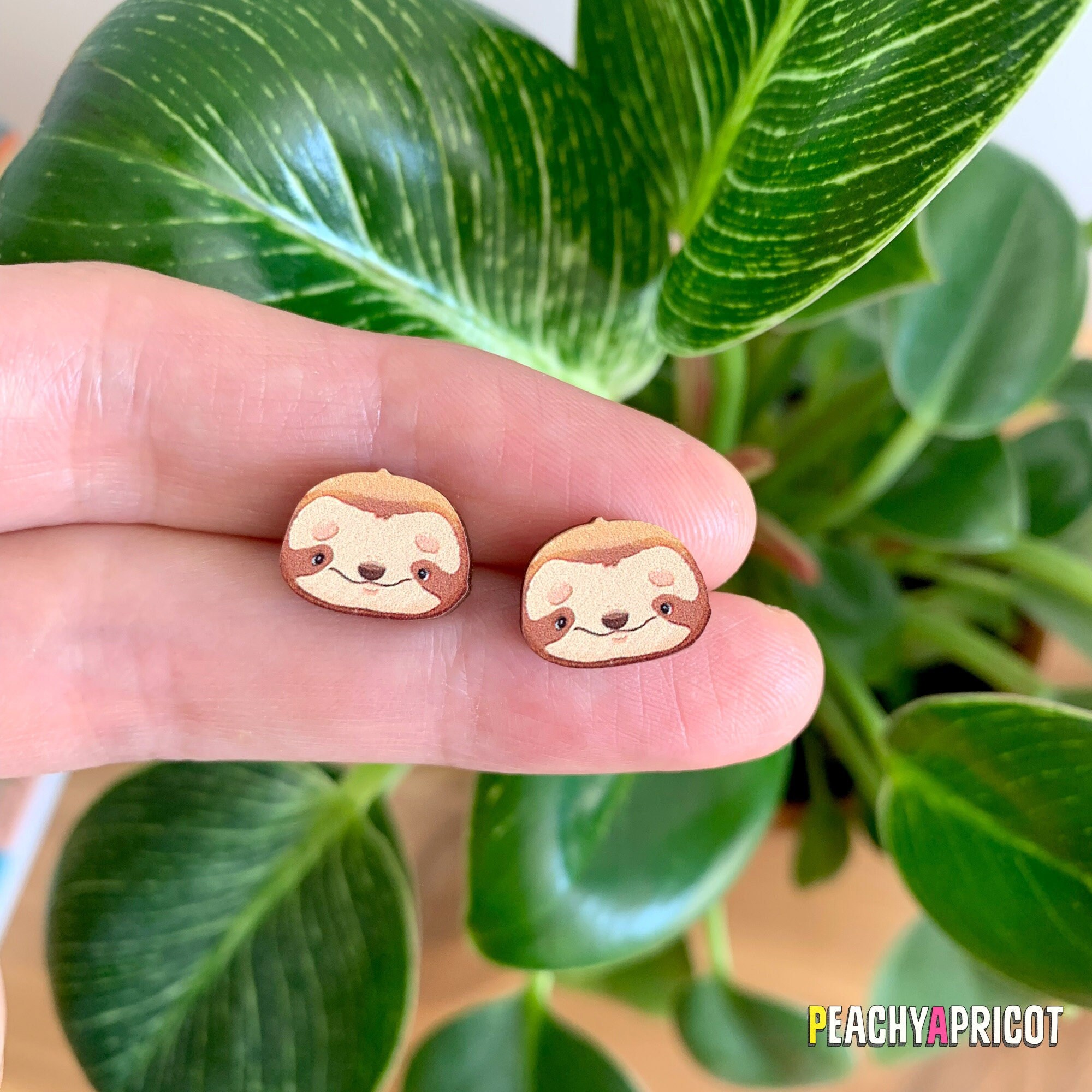 Sloth 2024 earrings studs
