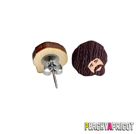  PeachyApricot Bob Ross Beat The Devil Car Coasters Pack of 2  Gifts Merch : Handmade Products