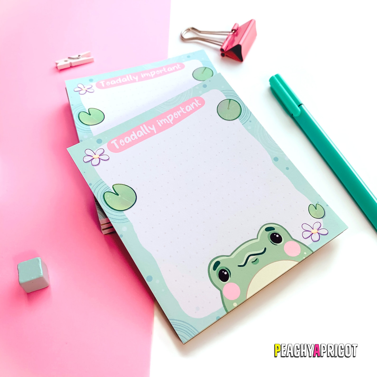 Cute Frog Notepad Memo Pad Cute Stationery Frog Gifts Etsy Australia