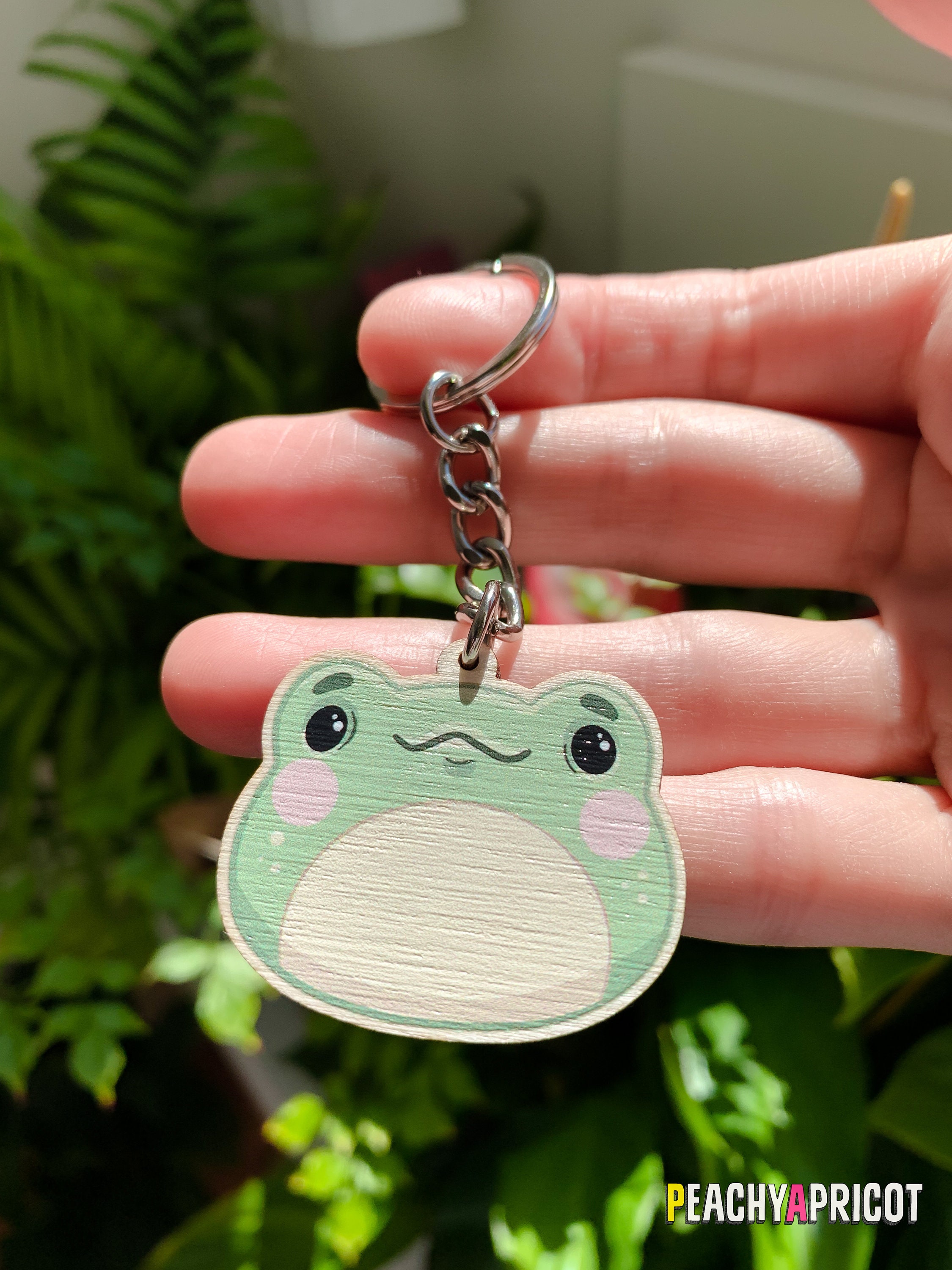 Cute Frog Keychain, Frog Charm, Kawaii Keychain, Frog Gifts 