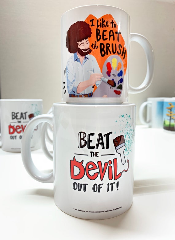 Bob Ross Coffee Mug With Bob Ross Quotes Bob Ross Gifts Bob Ross