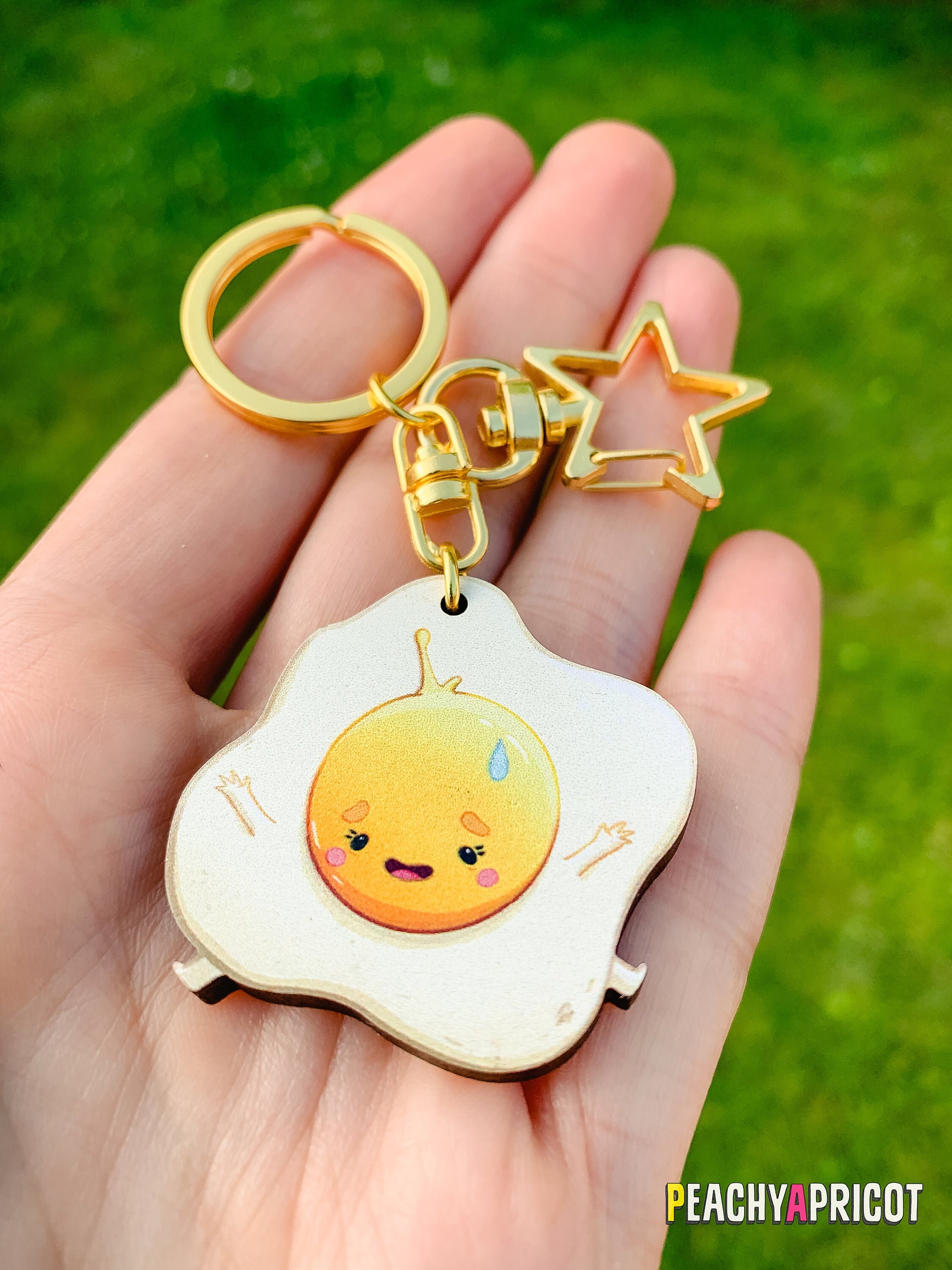 Egg Keychain Kawaii Keychains Charm Egg Lover Gifts Eco Etsy