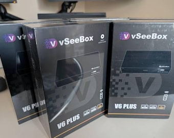 vSeeBox V6 Plus Android TV Box – Streaming 4K Ultra HD, ultimo modello, sistema Android veloce, configurazione semplice