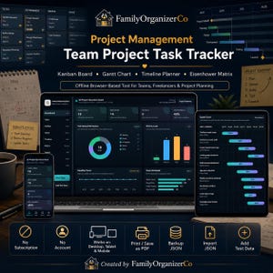 Project Management Tool: Kanban, Gantt, Tasks and Team Reports