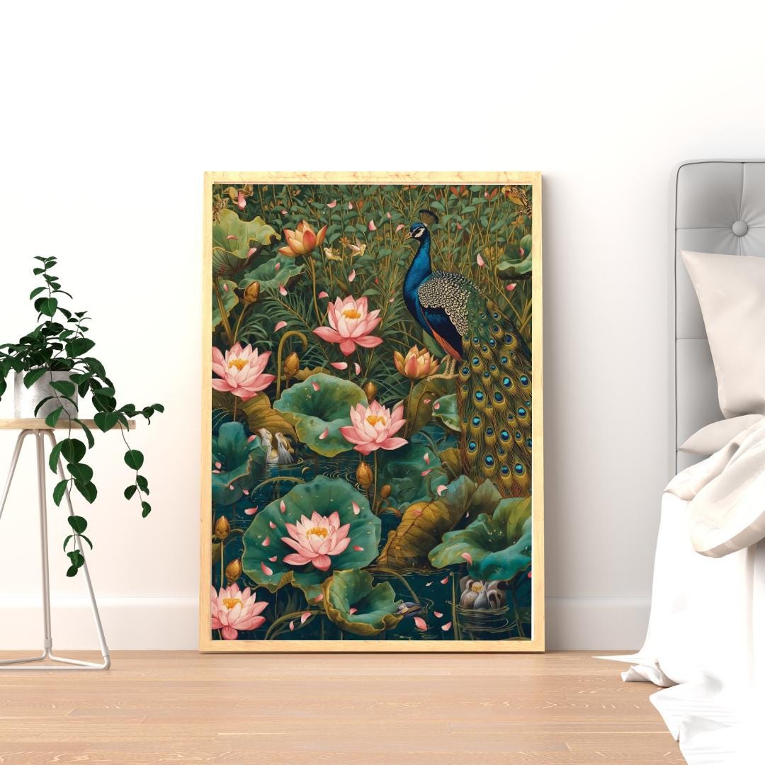 Pichwai Art Matte Vertical Poster | Indian Temple Painting, Krishna ...