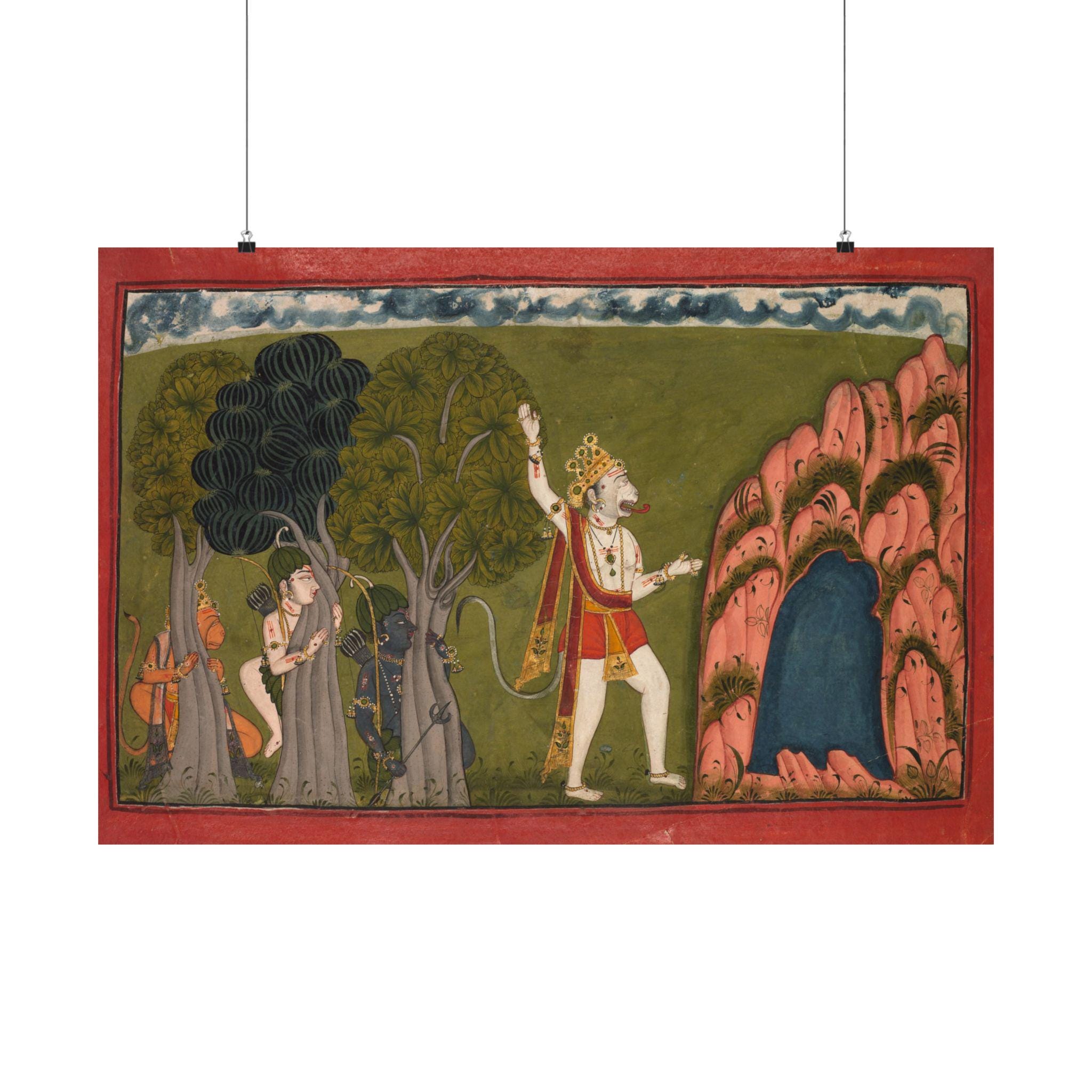 Ramayana Tales Matte Art Print, Indian Wall Decor - Etsy