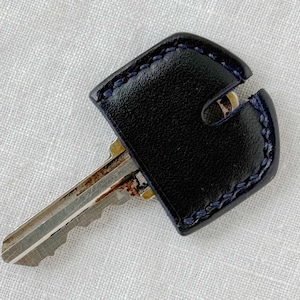 Leather Key Cap Cover for House Key, Personalization, Set of 2-3 Available