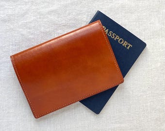 Leather Passport Cover, Custom Travel Accessories, Free Personalization