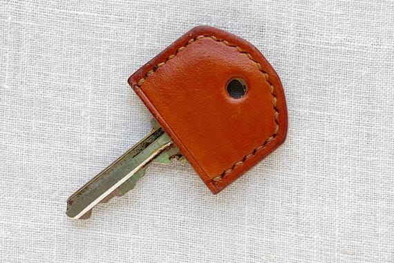 Leather Key Cover for House Key, Personalization, Value Set of 2 or 3 Available