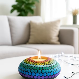 Custom made Mandala Tealight Holder