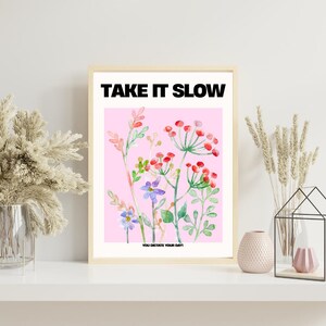 Pink Floral Wall Art Printable | Coquette Aesthetic Digital Print for Dorm or Bedroom | Trendy Poster | Feminine Flower Room Decor Pink Cute