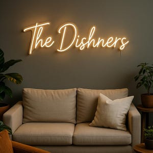 Custom Neon Sign: Personalized LED Light, Wedding & Home Decor