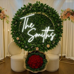 Custom Neon Sign: Personalized LED Light, Wedding & Home Decor