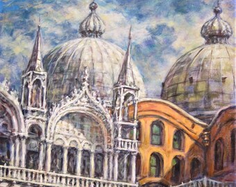 San Marco Venice., St. Marks Square, San Marco Domes, Piazza San Marco, St. Mark Venice Italy