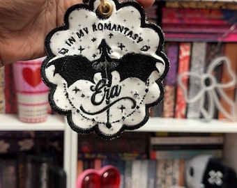Embroidered Romantasy Era Bag Tag | Dragon Fantasy Keychain, BookTok Accessory