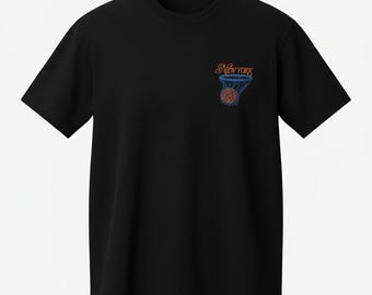 New York Basketball Embroidered T-Shirt | City Streetwear Apparel