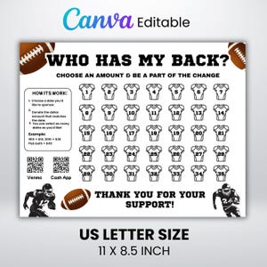 Zbiórka funduszy w kalendarzu piłkarskim, Wybierz datę i zbierz fundusze w kalendarzu piłkarskim, Sponsoruj mój sezon, Możliwość edycji w Canva