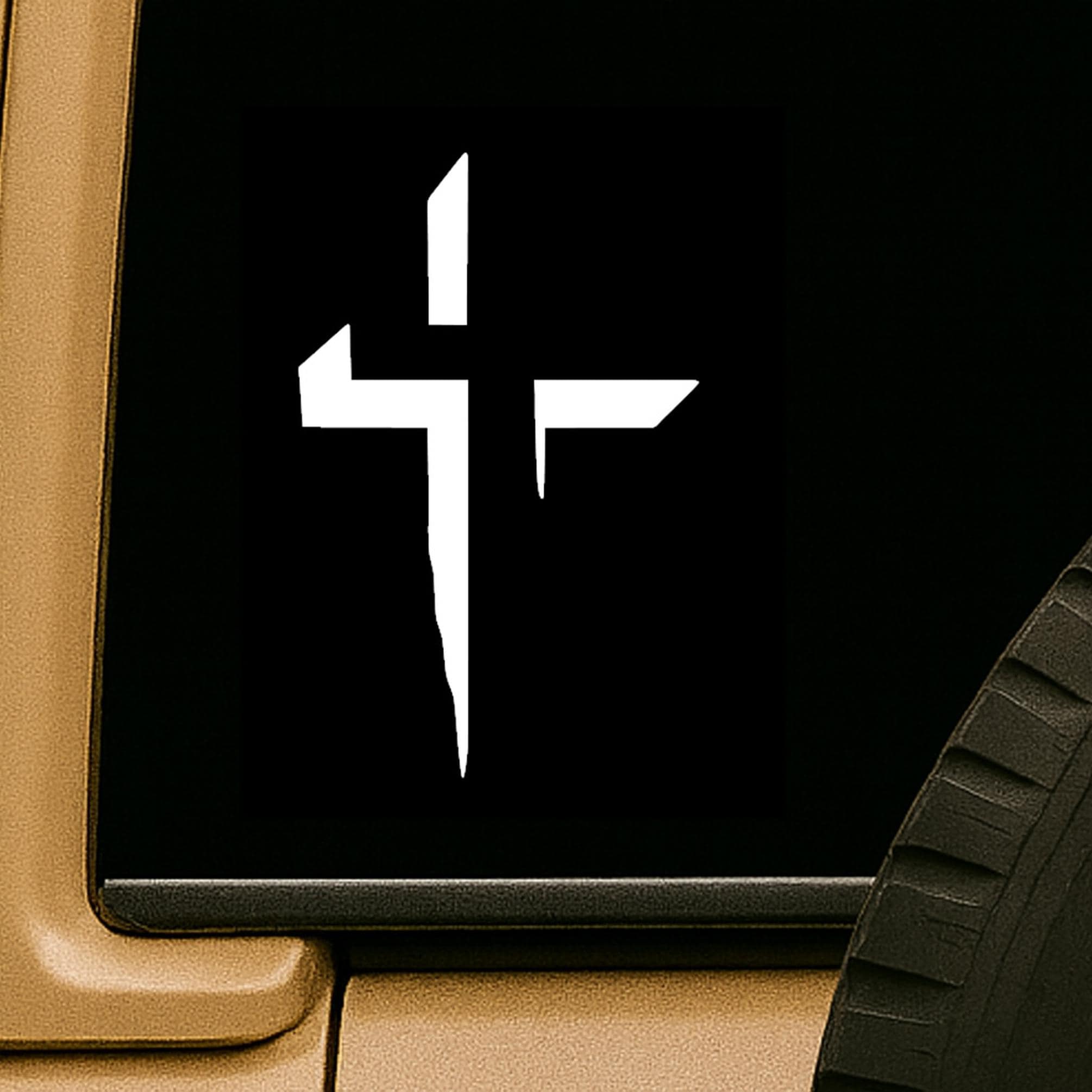 Christian Cross Vinyl Decal Sticker: Durable, Waterproof Faith Symbol ...