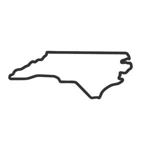 North Carolina Outline Vinyl Decal – Waterproof UV-Resistant Sticker image 1