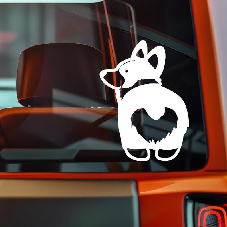 Corgi Butt Vinyl Decal, Waterproof Bumper Sticker - Etsy