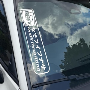 Drift outfit for drifting Decal Choose Your Size Vinyl Sticker Window Bumper JDM Banner Calcomanía 20+ Colors