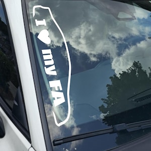I Love my FA Decal Choose Your Size Vinyl Sticker Window Bumper JDM Banner Calcomanía 20+ Colors