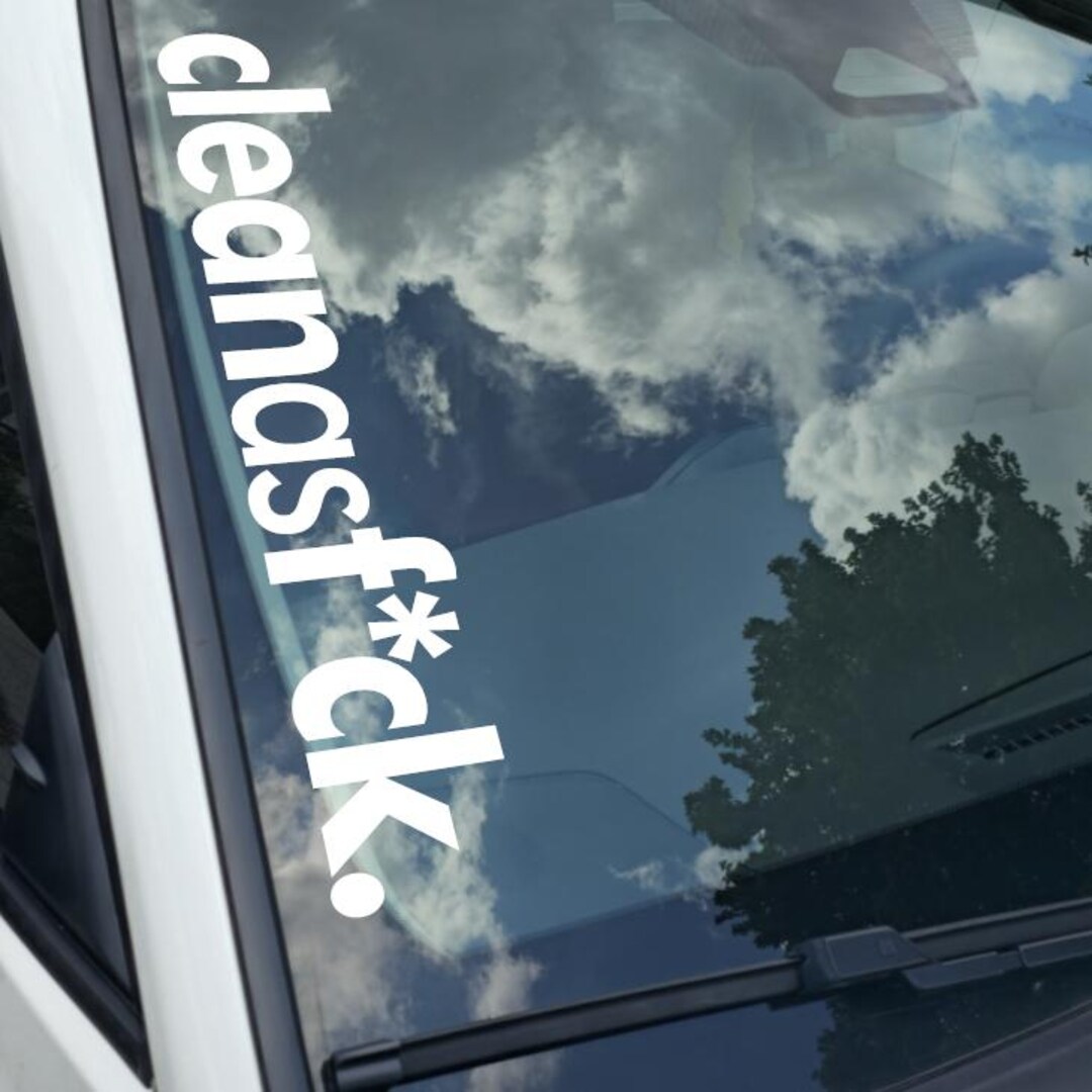 Clean Look Sticker Clean as F*ck Vinyl Decal - JDM Windshield Sticker - Etsy