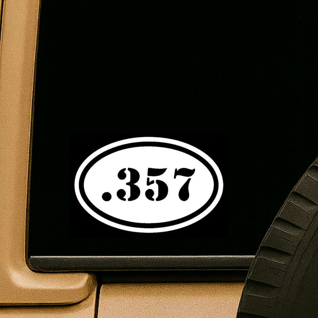 Oval .357 Logo Decal Sticker: Waterproof, Uv-resistant Vinyl for ...