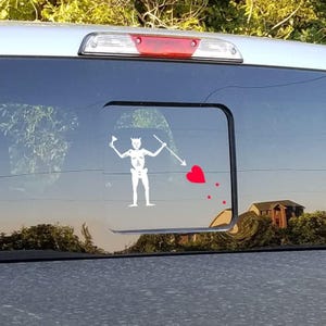 Blackbeard Flag Car Decal