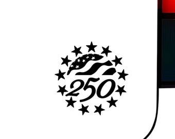 USA 250th Anniversary Vinyl Decal Sticker Black 5"