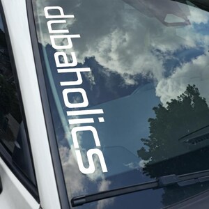 Dubaholics Decal Choose Your Size Vinyl Sticker Window Bumper JDM Banner Calcomanía 20+ Colors