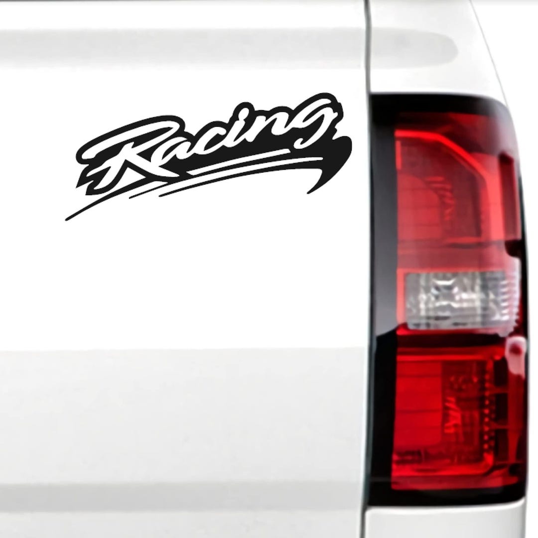 Racing Sticker Vinyl Decal Drift Race Drag Street 3.5x8