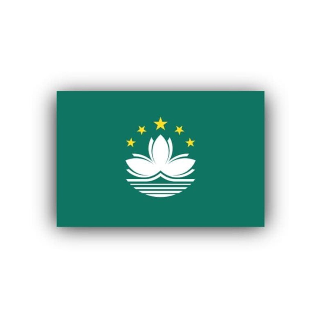 Macau Flag Vinyl Decal Sticker: Waterproof, Uv-resistant Car Tumbler ...