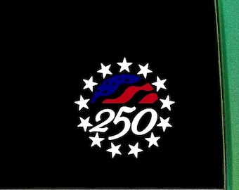 USA 250th Anniversary Vinyl Decal Sticker (5" Inches) – Waterproof UV-Resistant Flag
