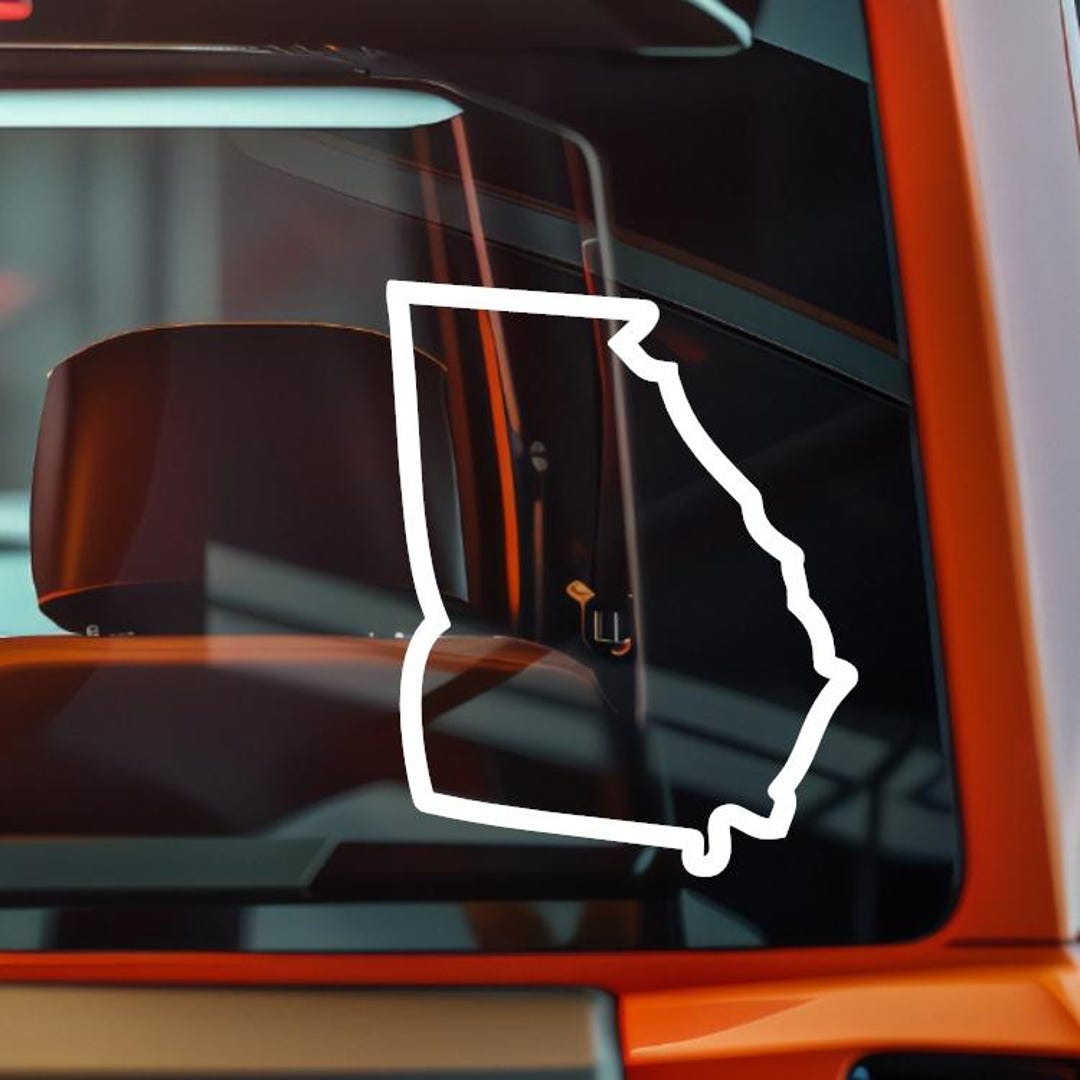 Georgia State Outline Vinyl Decal Sticker - Laptop, Bumper, Window - Etsy