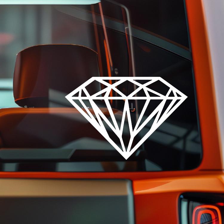 Diamond Vinyl Decal - Waterproof Bumper Sticker - Etsy